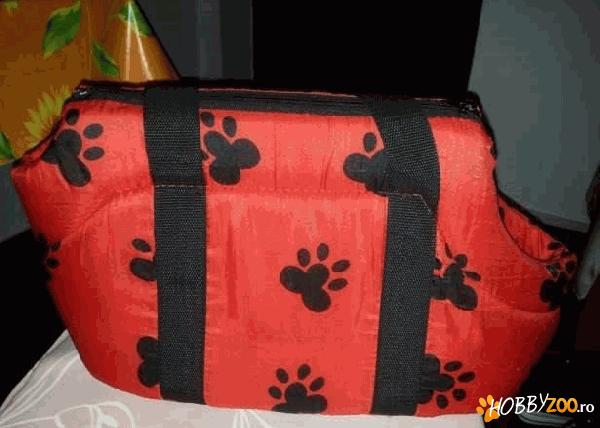 Geanta rosie transport pisici catei